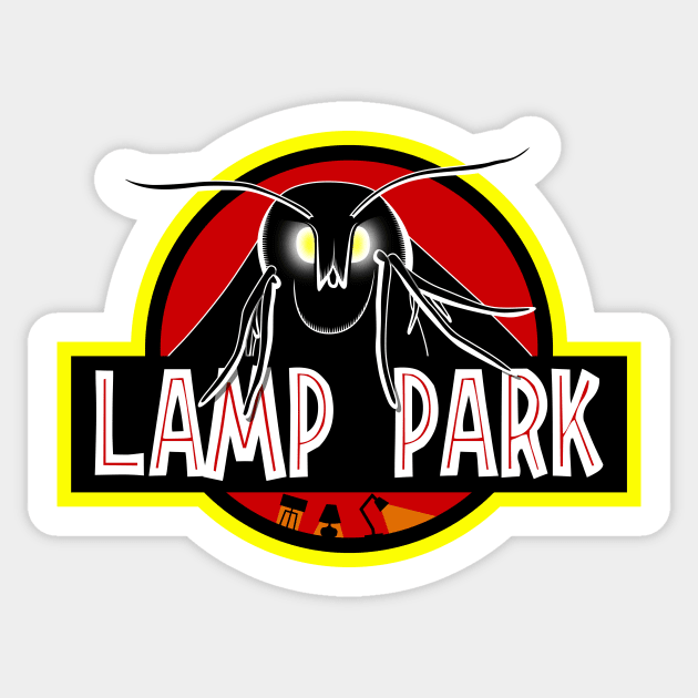 Lamp Park (moth lamp) Sticker by Bomdesignz